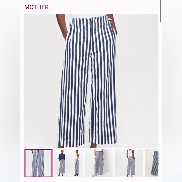 MOTHER The Cinch Greaser trouser in Sea Daze - Picture 6 of 10